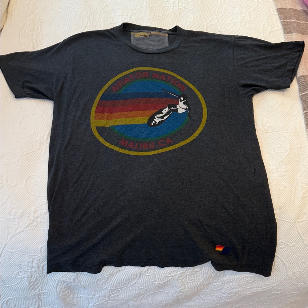 Aviator Nation Charcoal Tee